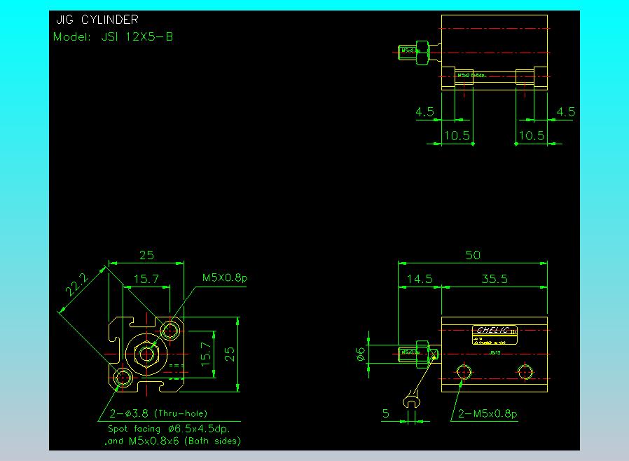 气立可CHELIC气缸油缸2D-JSI12x5-B