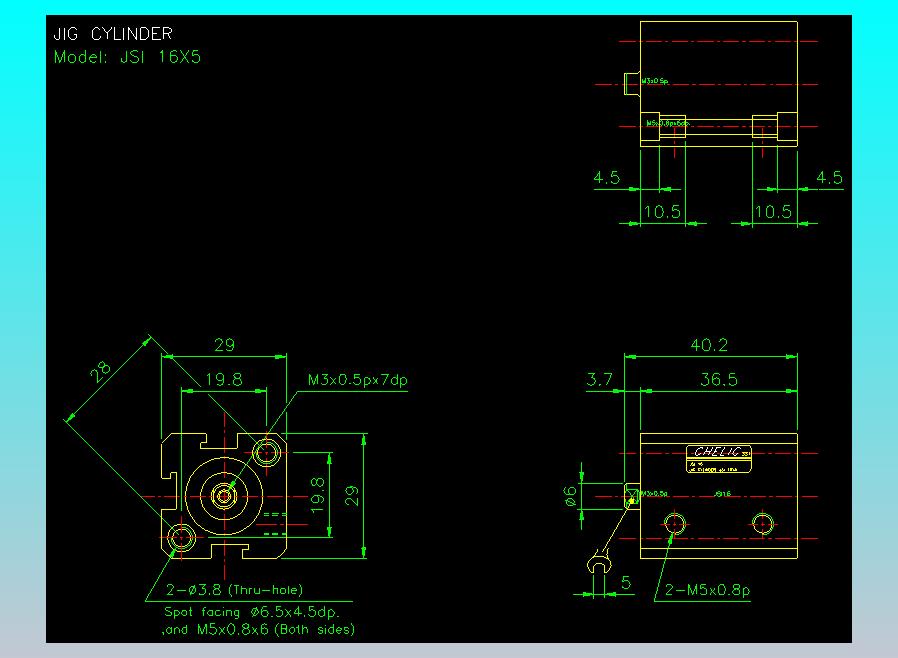 气立可CHELIC气缸油缸2D-JSI16x5