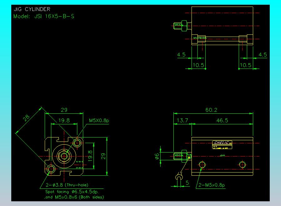 气立可CHELIC气缸油缸2D-JSI16x5-B-S