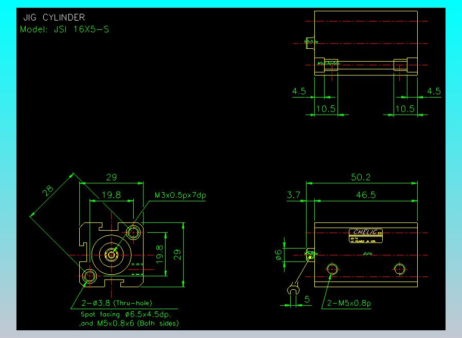 气立可CHELIC气缸油缸2D-JSI16x5-S