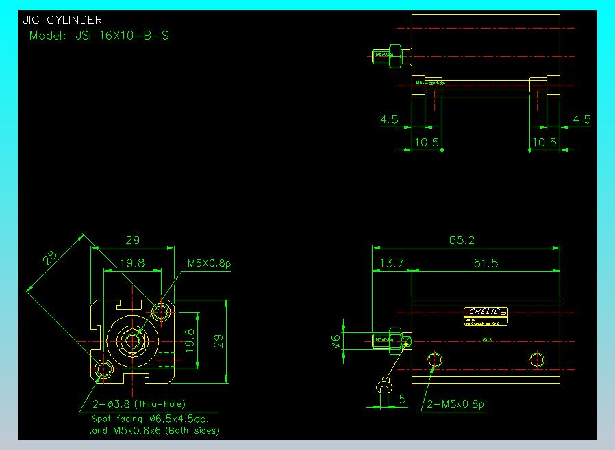 气立可CHELIC气缸油缸2D-JSI16x10-B-S