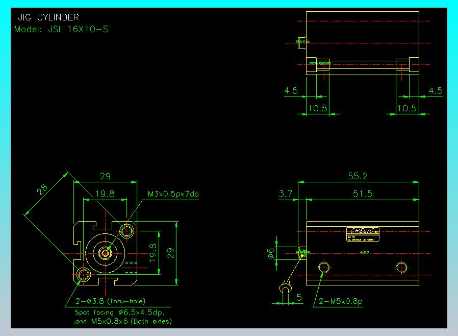 气立可CHELIC气缸油缸2D-JSI16x10-S