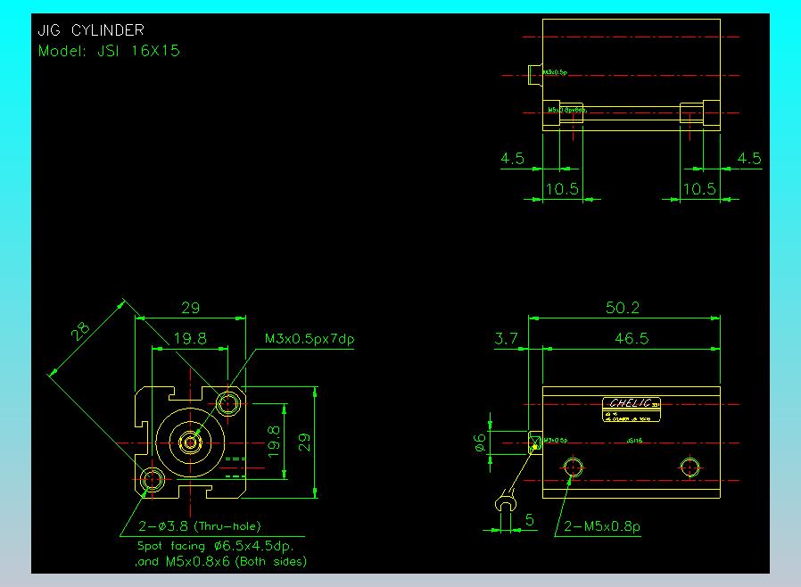 气立可CHELIC气缸油缸2D-JSI16x15