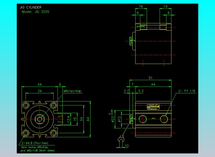 气立可CHELIC气缸油缸2D-JSI32x5