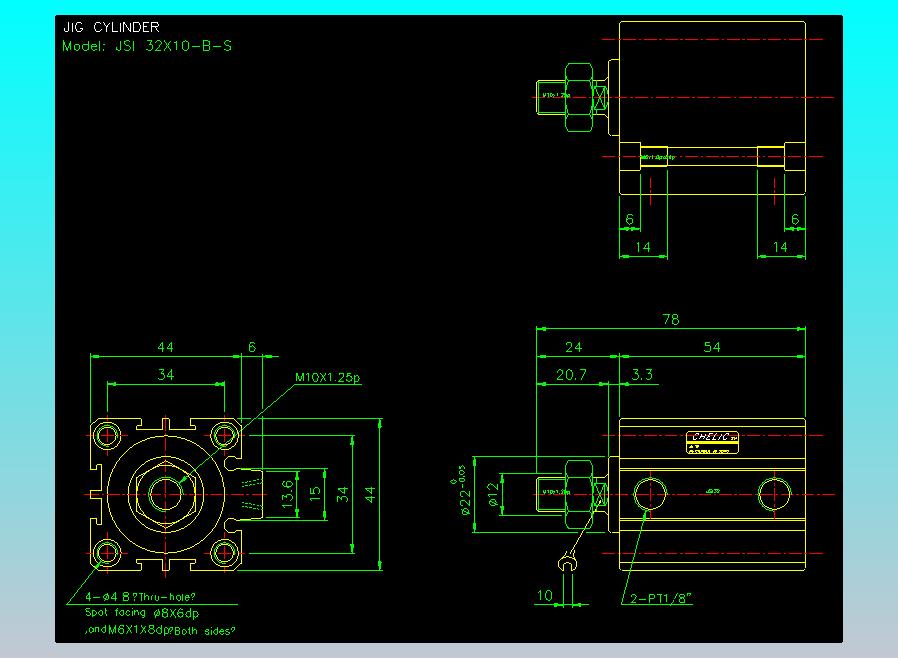 气立可CHELIC气缸油缸2D-JSI32x10-B-S