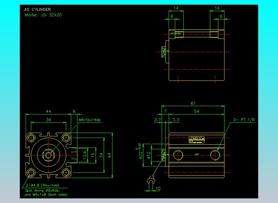 气立可CHELIC气缸油缸2D-JSI32x20