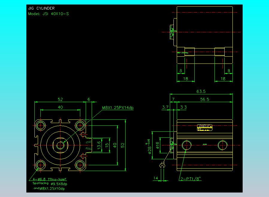 气立可CHELIC气缸油缸2D-JSI40x10-S