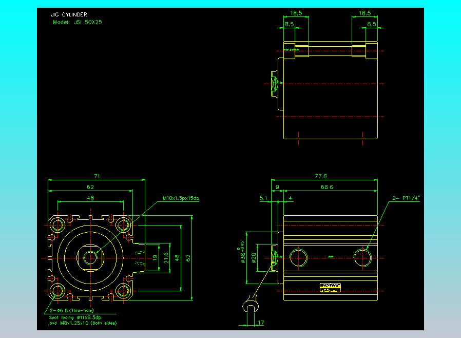 气立可CHELIC气缸油缸2D-JSI50x25
