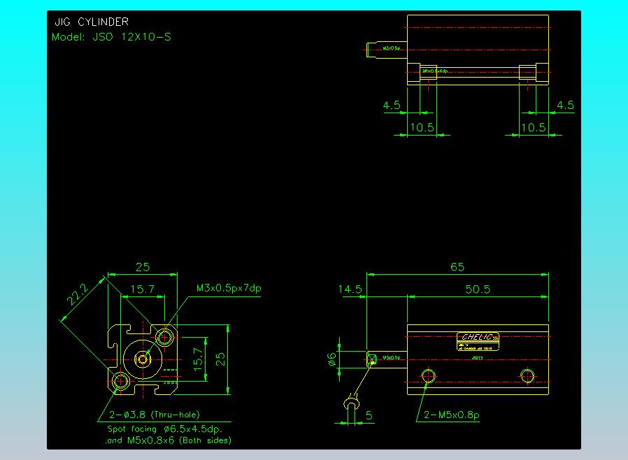 气立可CHELIC气缸油缸2D-JSO12x10-S