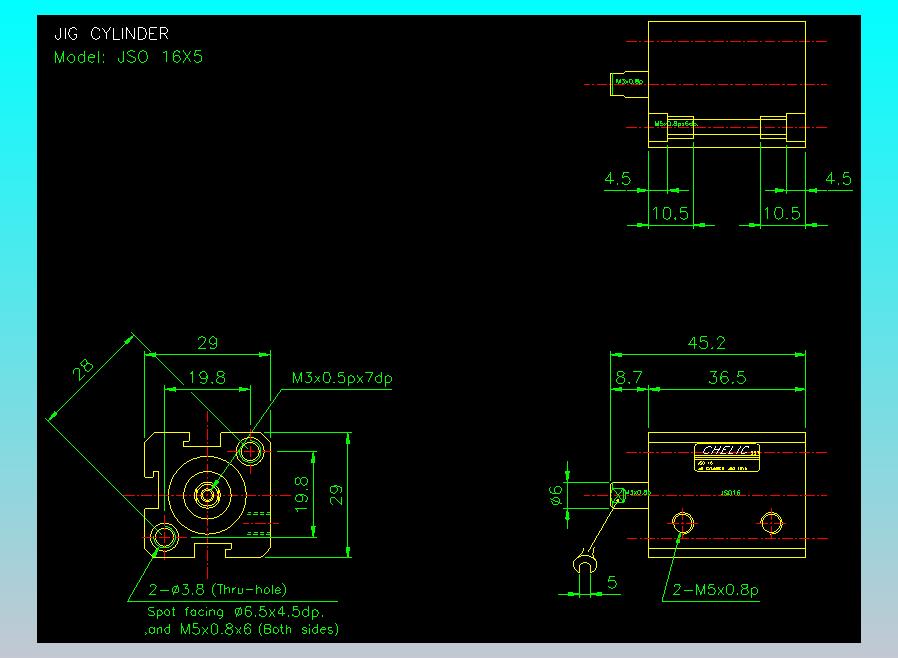 气立可CHELIC气缸油缸2D-JSO16x5