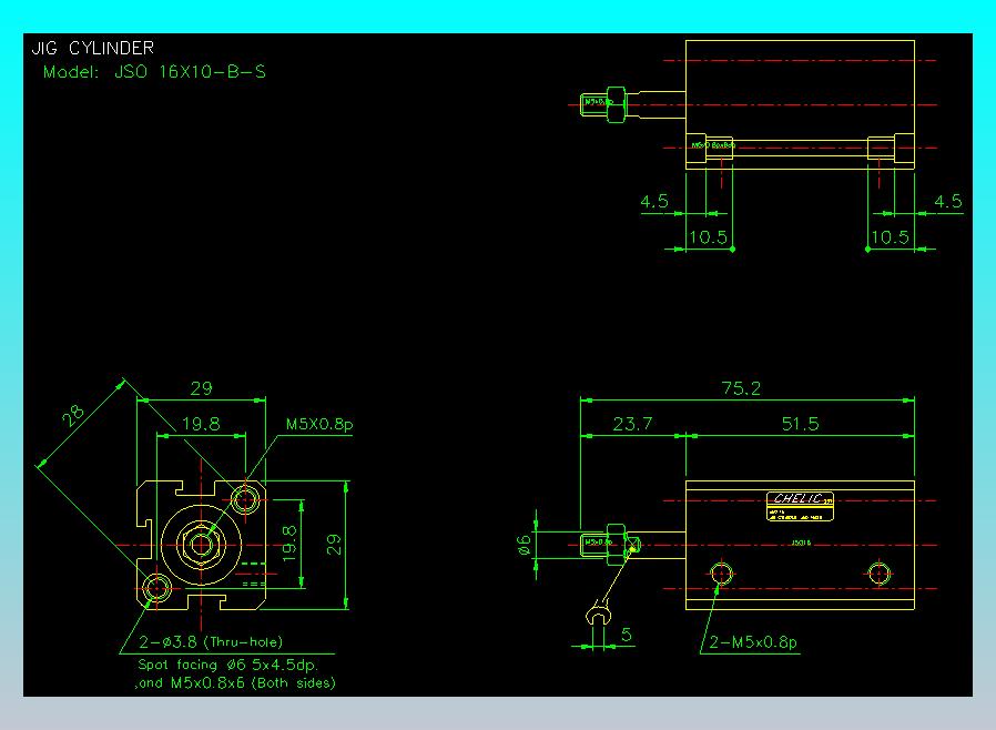 气立可CHELIC气缸油缸2D-JSO16x10-B-S