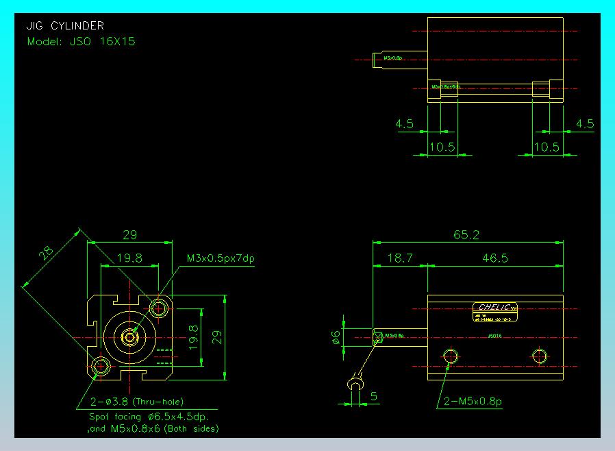 气立可CHELIC气缸油缸2D-JSO16x15