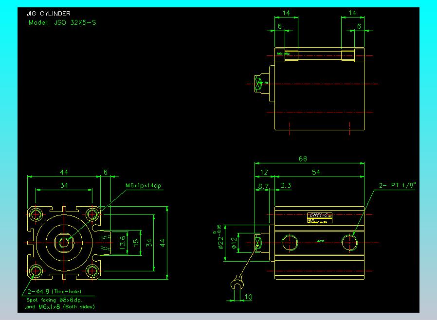 气立可CHELIC气缸油缸2D-JSO32x5-S