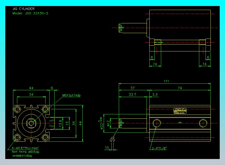 气立可CHELIC气缸油缸2D-JSO32x30-S