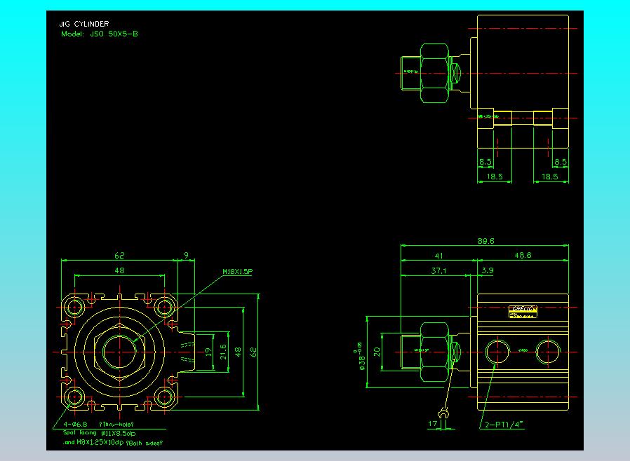 气立可CHELIC气缸油缸2D-JSO50x5-B