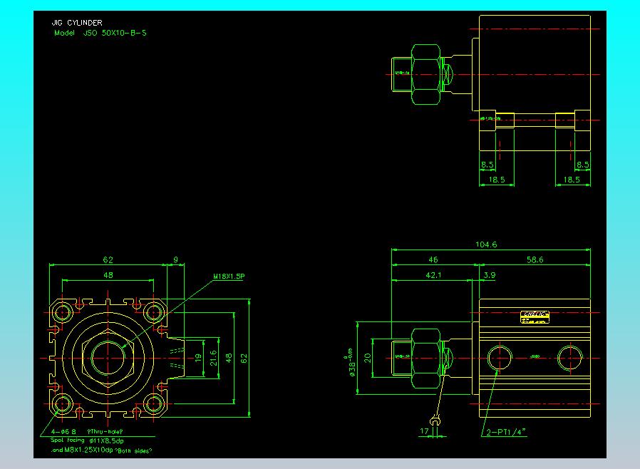气立可CHELIC气缸油缸2D-JSO50x10-B-S