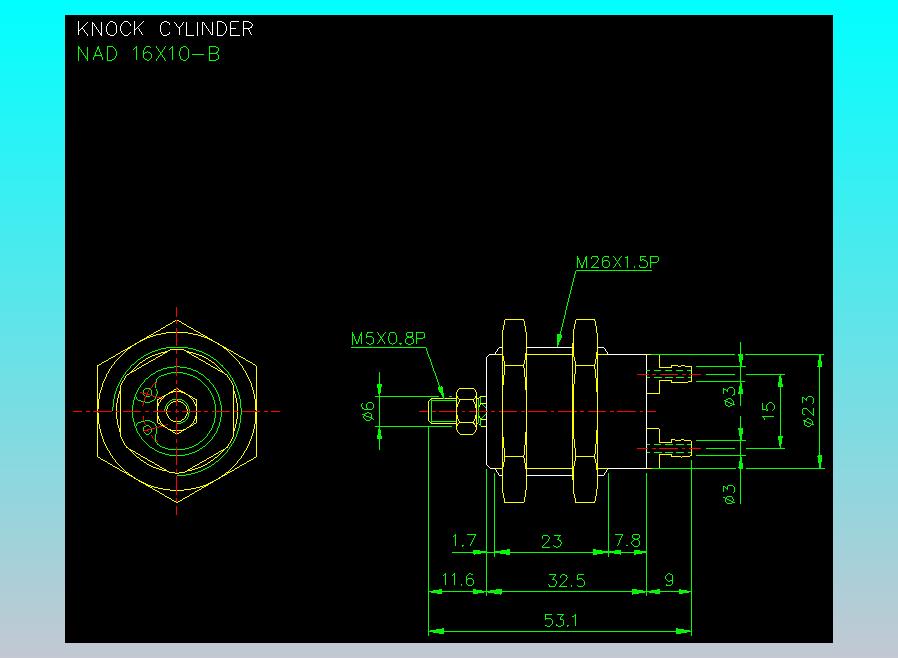气立可CHELIC气缸油缸2D-NAD16x10-B