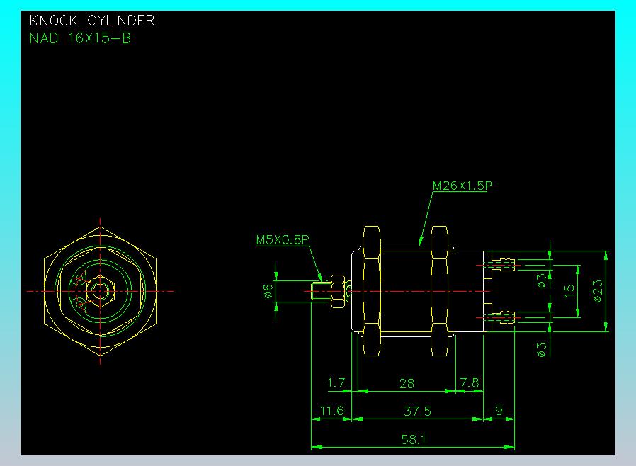 气立可CHELIC气缸油缸2D-NAD16x15B