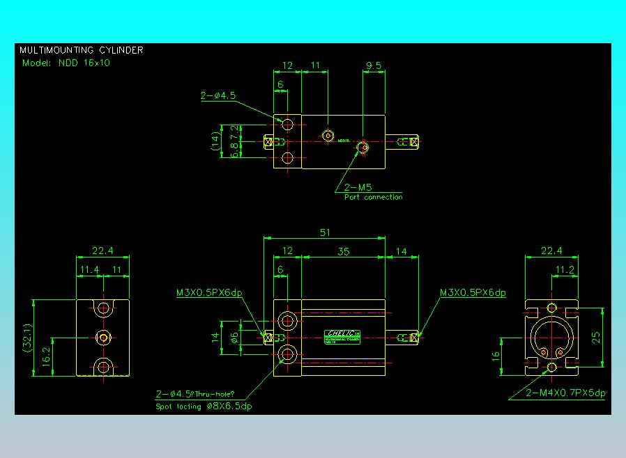 气立可CHELIC气缸油缸2D-NDD16x10