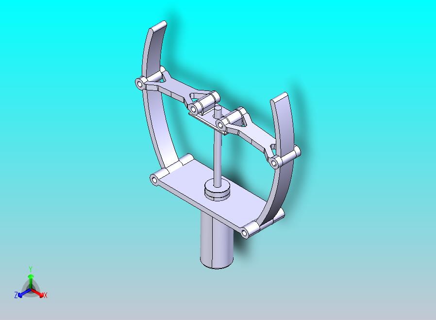 活塞式简易夹爪结构