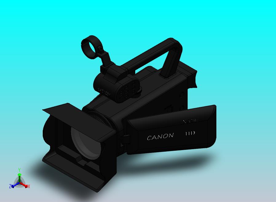 佳能摄像机（XA30）外形3D图纸