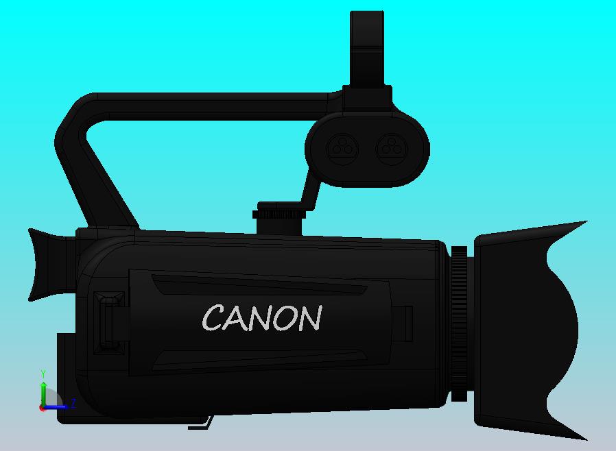 佳能摄像机（XA30）外形3D图纸