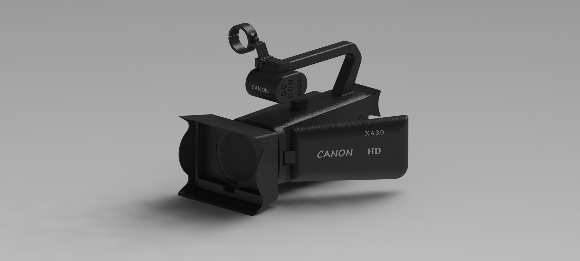 佳能摄像机（XA30）外形3D图纸