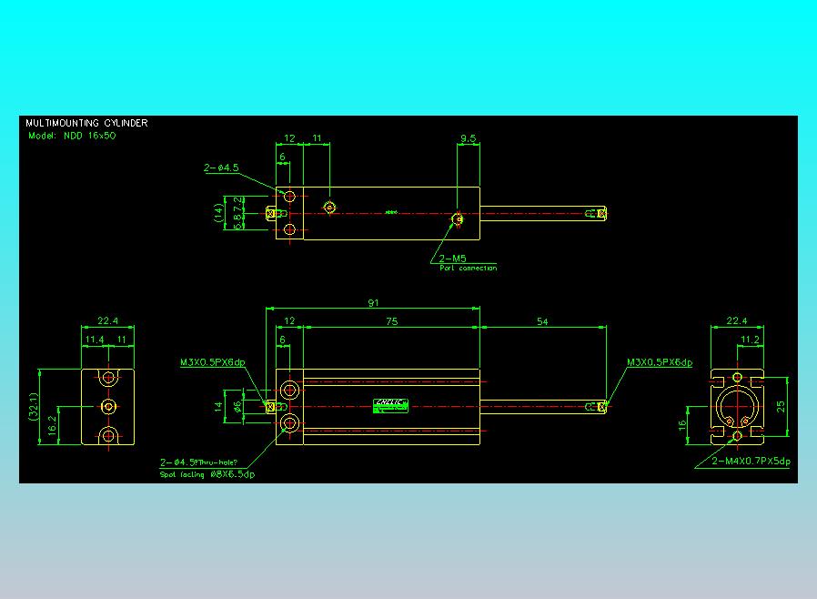 气立可CHELIC气缸油缸2D-NDD16x50