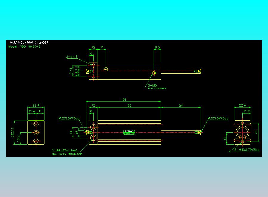 气立可CHELIC气缸油缸2D-NDD16x50-S