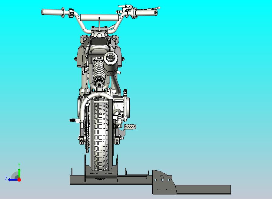 儿童越野摩托车运输架3D数模图纸