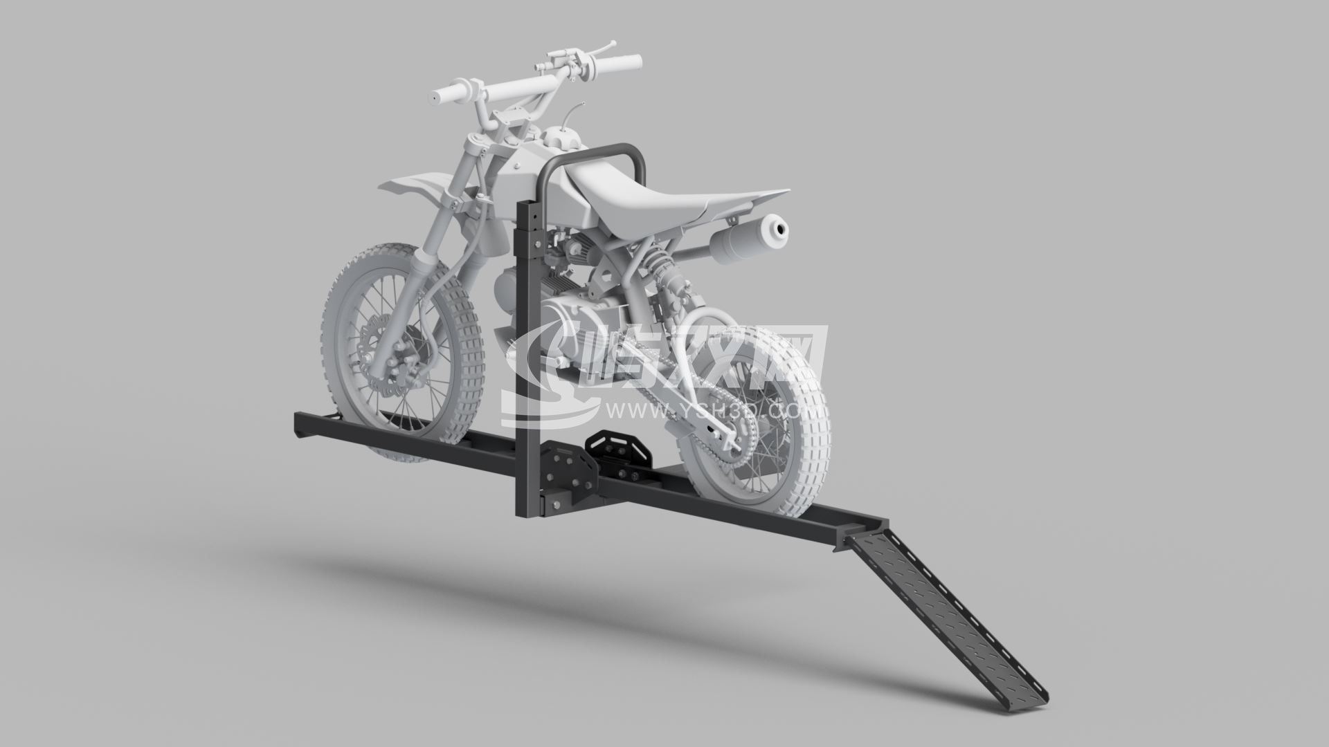 儿童越野摩托车运输架3D数模图纸