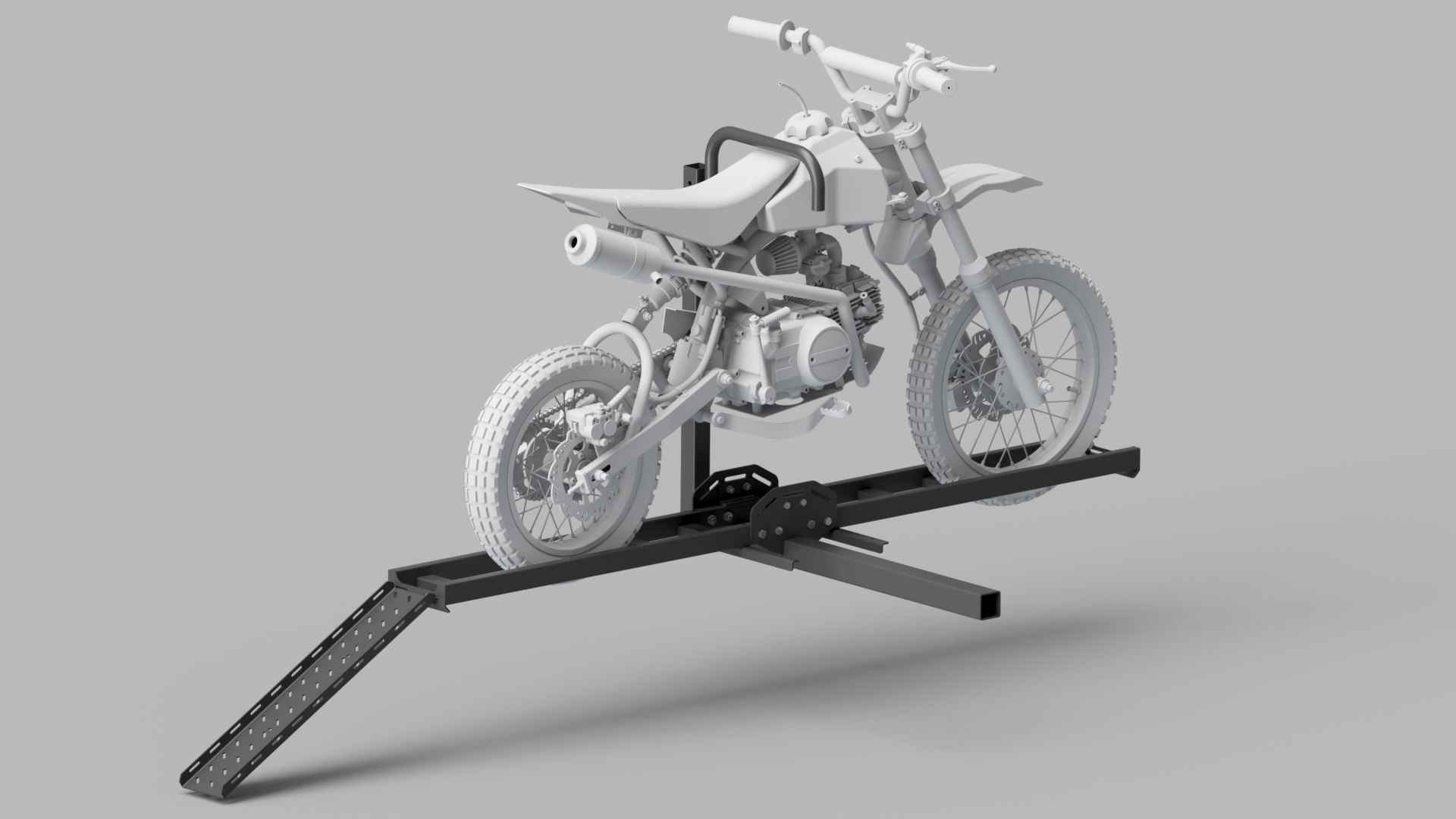 儿童越野摩托车运输架3D数模图纸