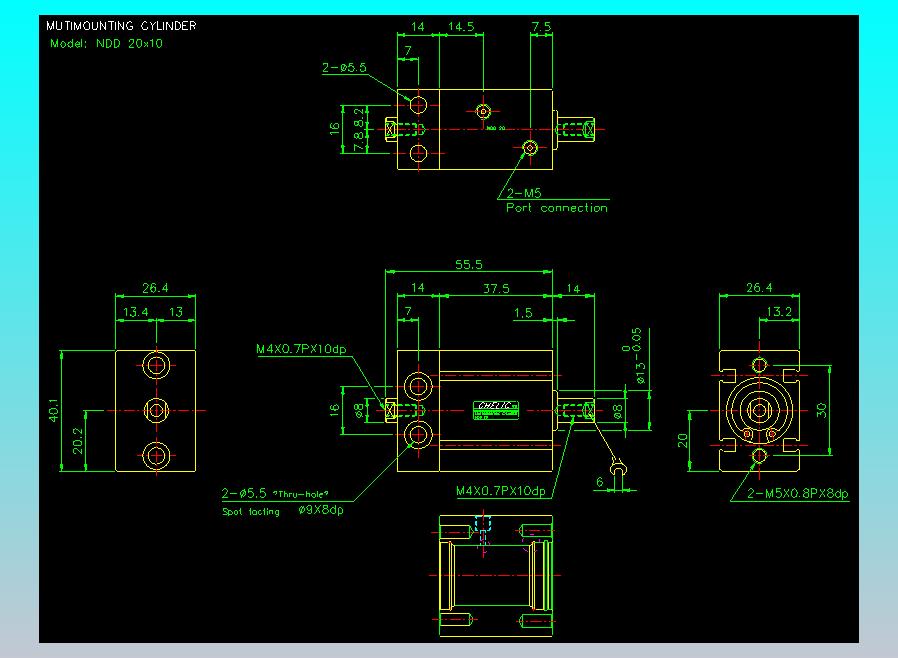 气立可CHELIC气缸油缸2D-NDD20x10