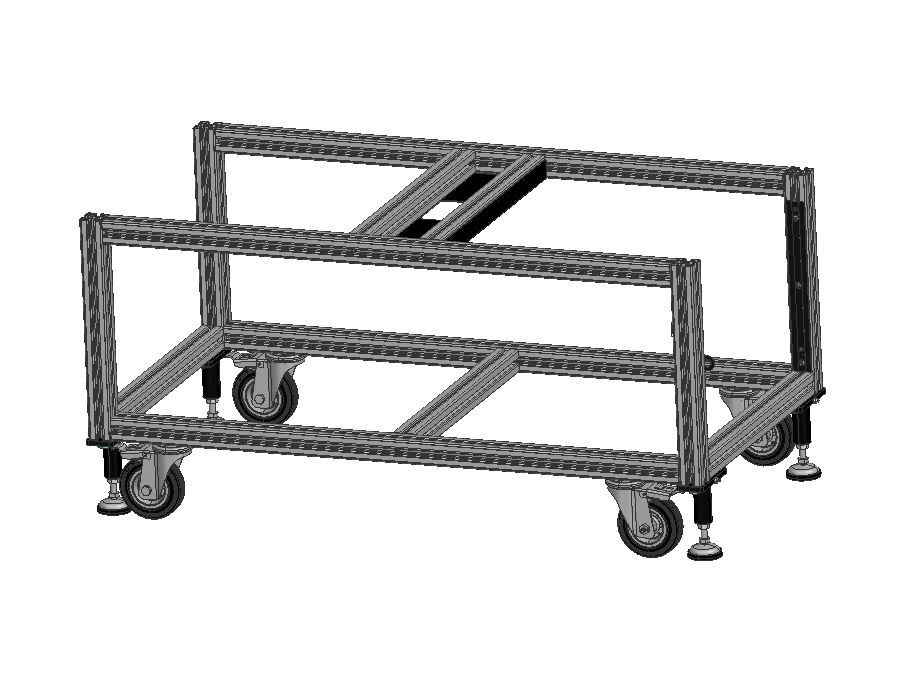 铝型材模块化装配推车