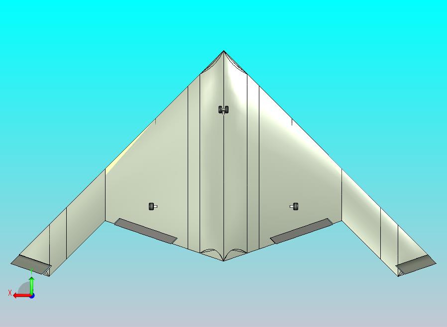 猎鹰_可伸缩式飞翼布局无人机