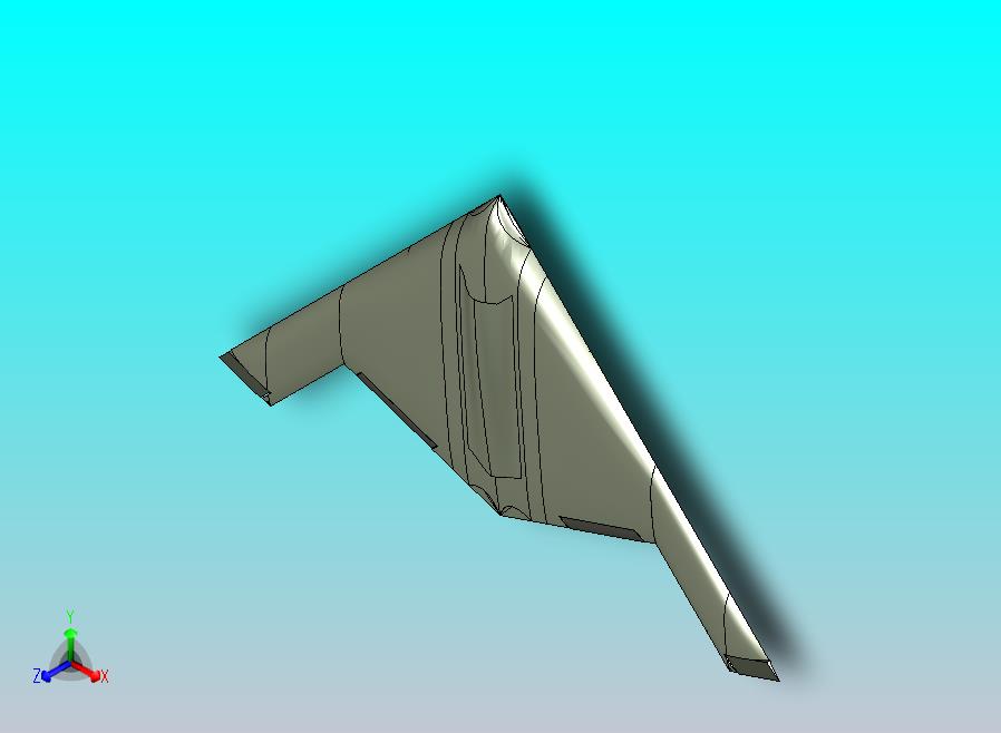 猎鹰_可伸缩式飞翼布局无人机