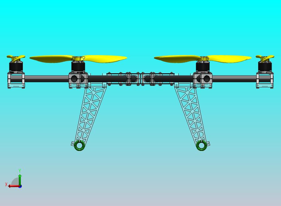 六芯碳纤维直升机