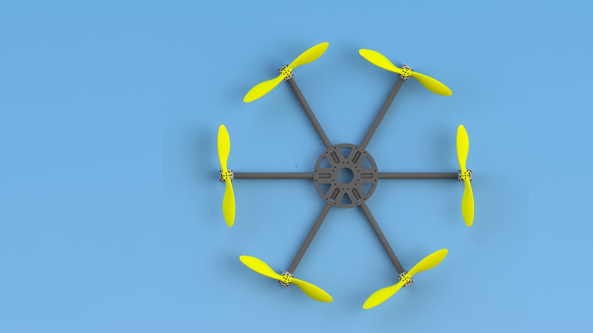 六芯碳纤维直升机