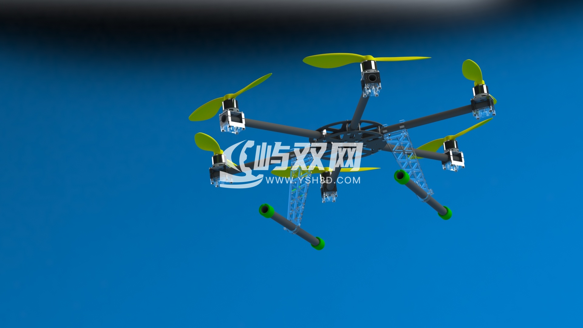 六芯碳纤维直升机