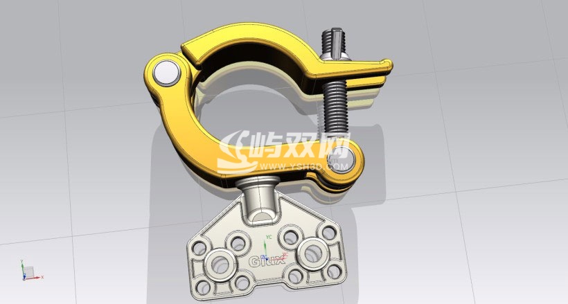带连接板活动管扣扣件