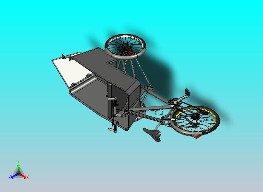 反向三轮自行车