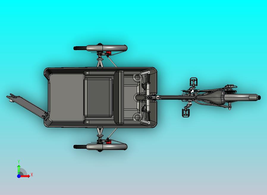 反向三轮自行车