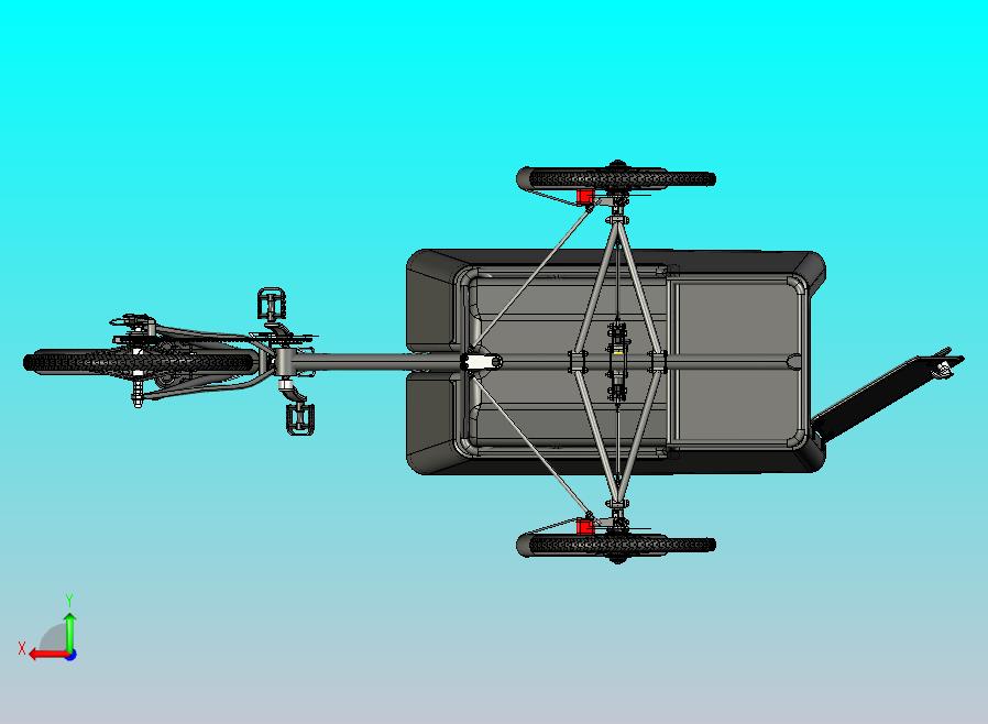 反向三轮自行车