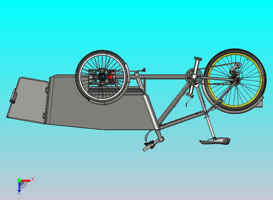 反向三轮自行车