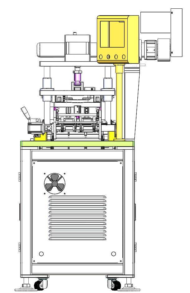 自动模切机 料带模切转贴产品，自动拉料，自动切料带