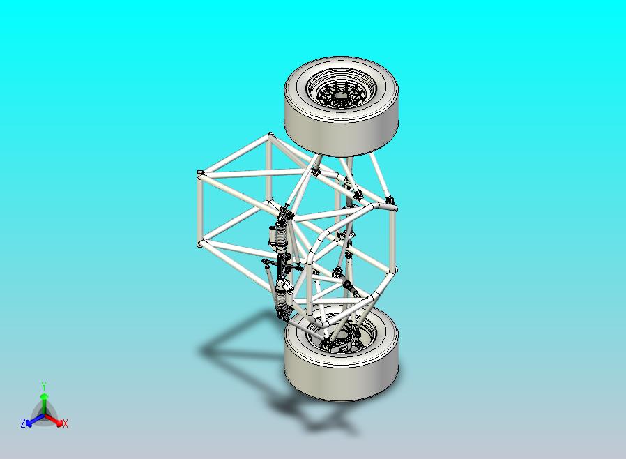 大学生方程式赛车前悬架总成