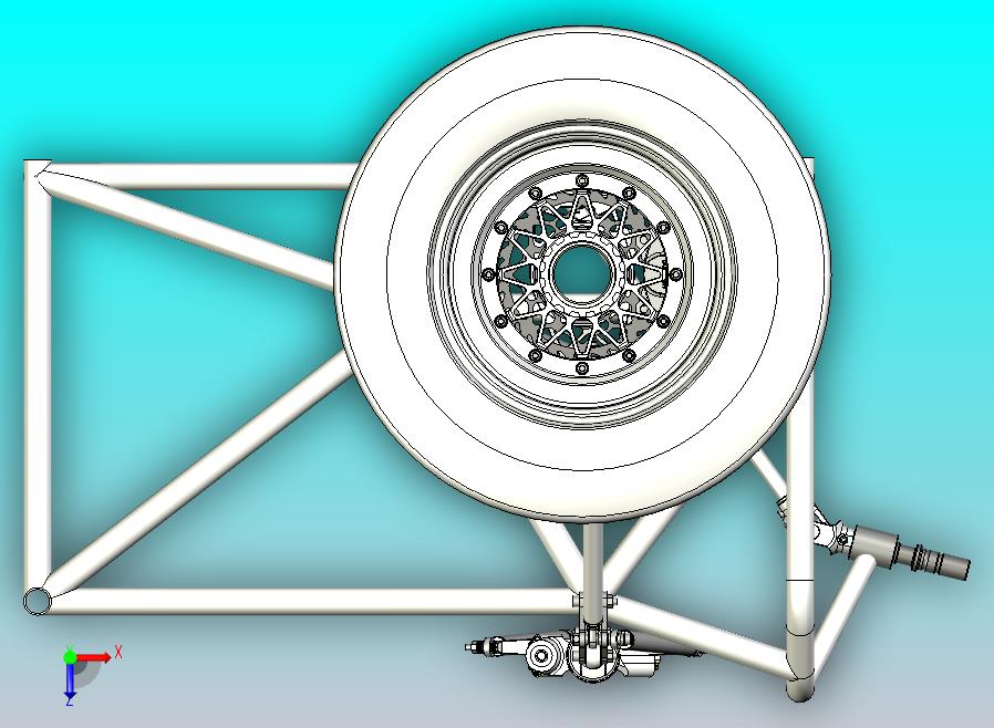 大学生方程式赛车前悬架总成