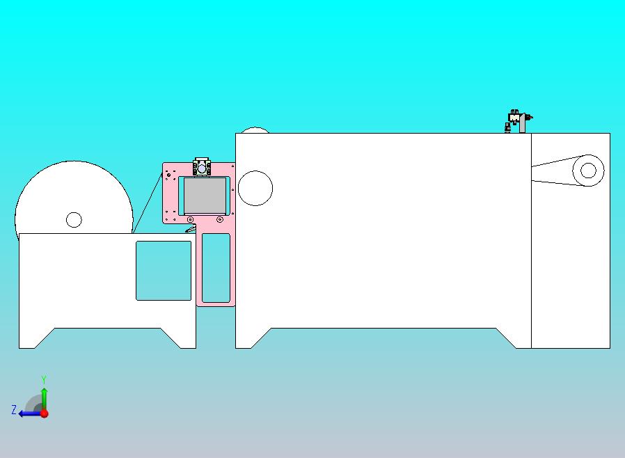 打标收放切割机构