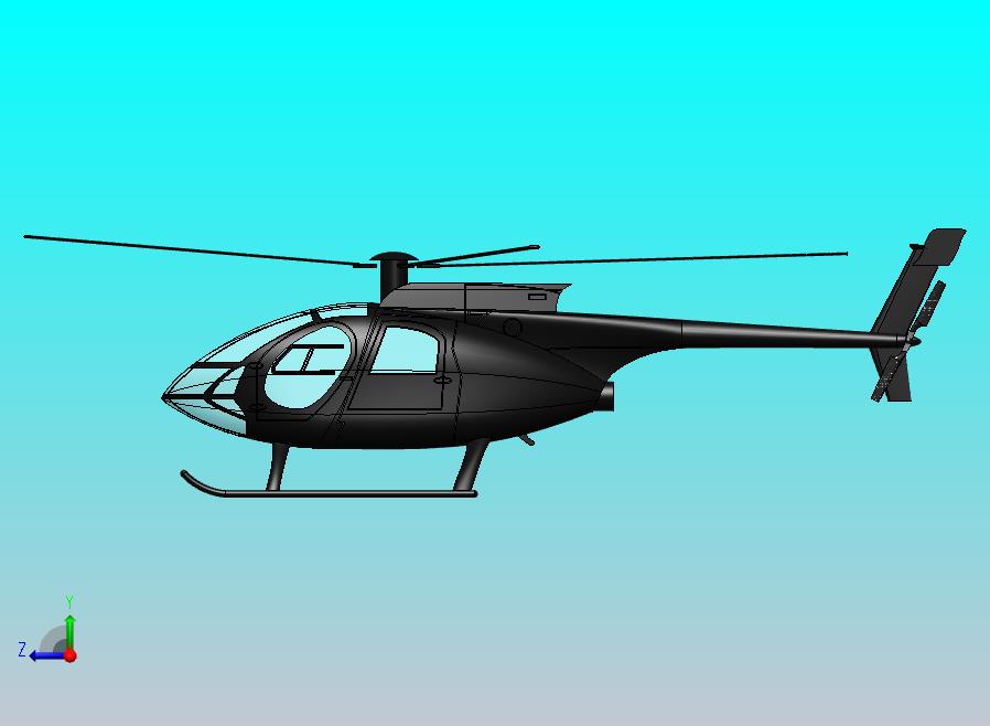 AH-6G小鸟轻型攻击直升机