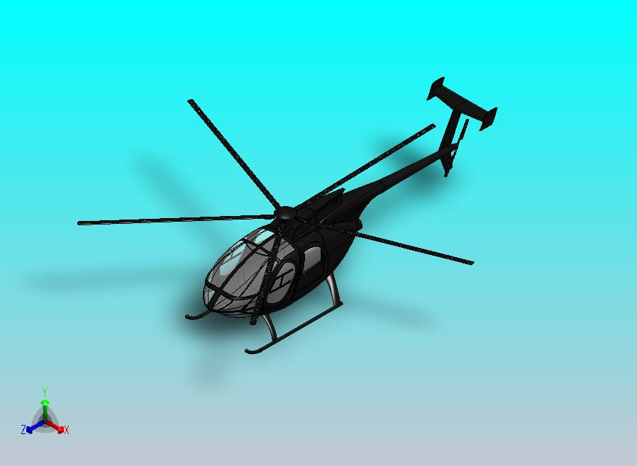 AH-6G小鸟轻型攻击直升机